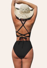 Cupshe CHIC TRIBAL ACCENTED SET - Bikini - black