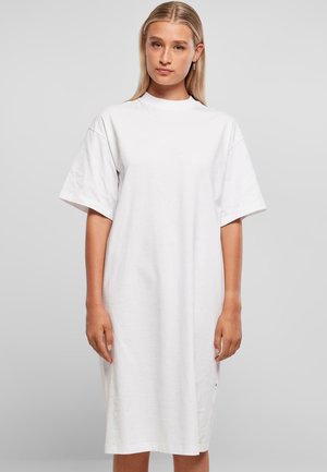 Urban Classics Jersey dress - white