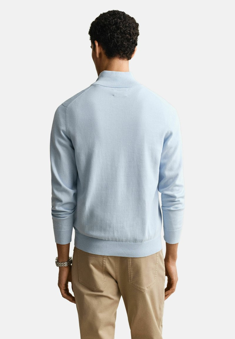 GANT CLASSIC COTTON HALF ZIP - Svetr - fresh blue