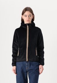 K-Way DOUBLE - Felpa con zip - black