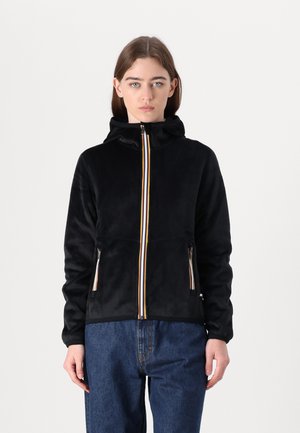DOUBLE - Felpa con zip - black