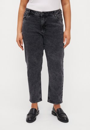 NMMONI CURVE - Jeans relaxed fit - dark grey denim