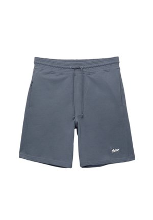 Grå bomuldsblandingsshorts med elastisk talje, snor og sidelommer. Har et lille hvidt logo på den nederste højre side.