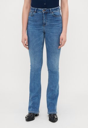 ONLMILA LIFE  - Flared Jeans - medium blue denim