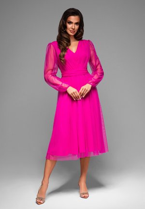 Ombre Cocktail dress / Party dress - fuchsia