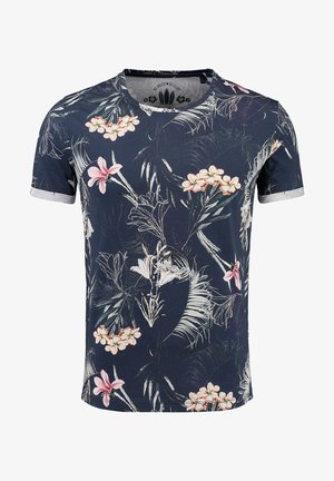 MT MANILA - Print T-shirt - dark blue