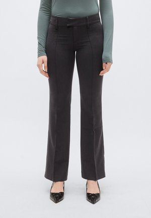 LOW BOOTCUT TROUSERS - Παντελόνι - grey melange