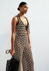 New Look CHEVRON  - Legging - black pattern