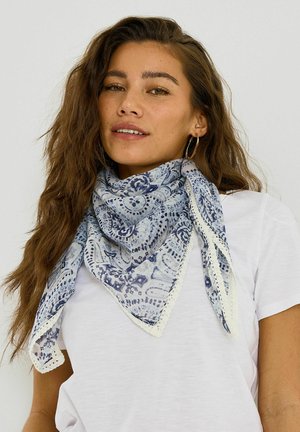Grain de Malice, FOULARD CARRÉ IMPRIMÉ PAISLEY - Foulard - bleu