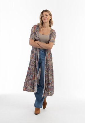KIMONO - Lichte jas - marine mehrfarbig