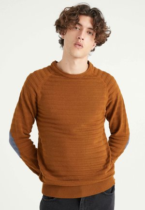 DE RAYAS CON CODERAS - Jersey de punto - marron