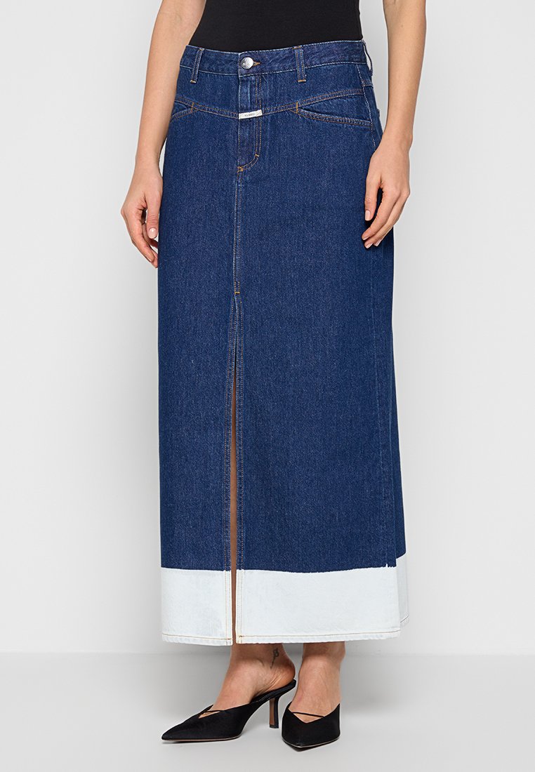 closed Jeansrok blauw