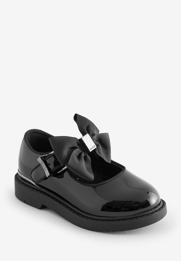 BAKER BY TED BAKER GIRLS BACK TO SCHOOL MARY JANE BLACK SHOES WITH BOW – Riemchenballerina