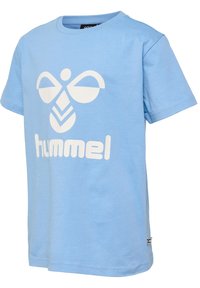 Hummel TRES  S/S - T-Shirt print - dusk blue