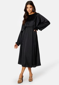 Bubbleroom - SATIN MIDI DRESS - Cocktailklänning - black Miniatyrbild 1