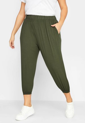 Yours Clothing CROPPED - Jogginghose - green