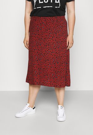 ONLY Carmakoma A-lijn rok - brown
