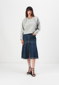 Pinko MINESTRA PATCH RICAMATO - Sweatshirt - grigio pioggerella