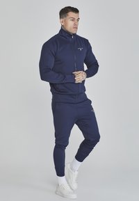 SIKSILK ESSENTIALS - Felpa con zip - navy