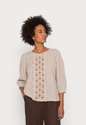 SHEELA BLOUSE - Blouse - eggnog/cocoa
