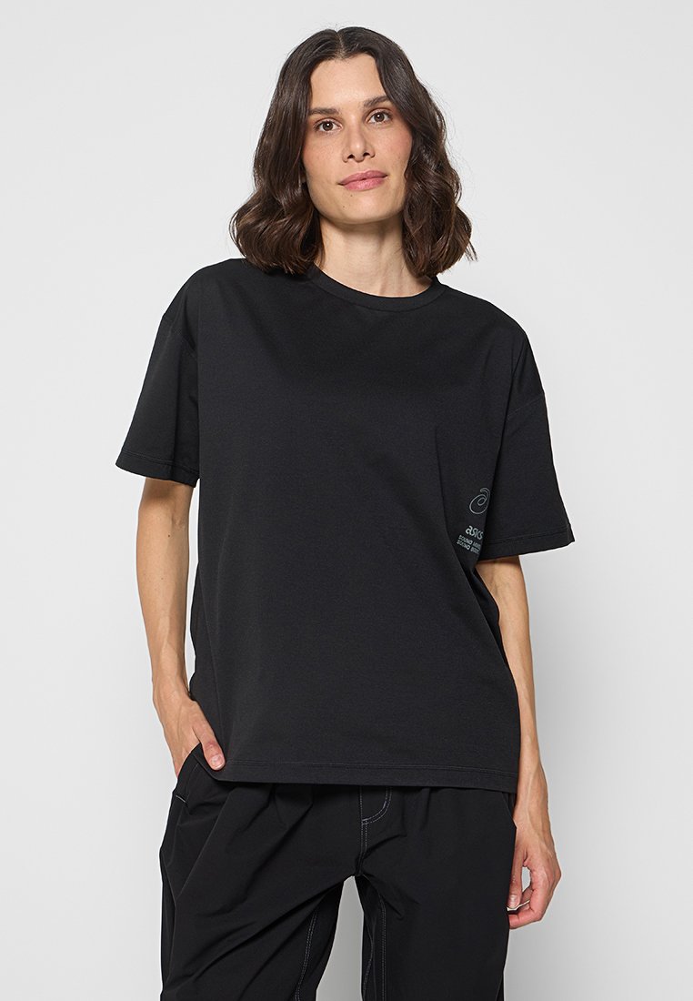 ASICS SportStyle T-shirt print zwart