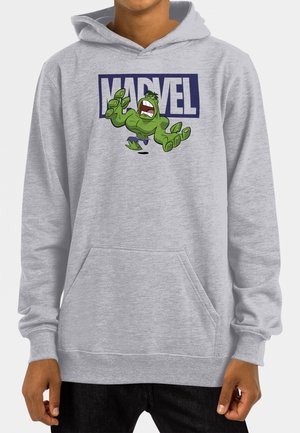 Marvel AVENGERS CLASSIC BRICK HULK - Kapuzenpullover - heather grey