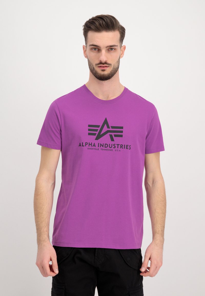Alpha Industries T-shirts print - dark magenta