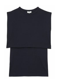 REGULAR FIT - CAR DOUBLE-LAYER SLEEVELESS - Top - navy