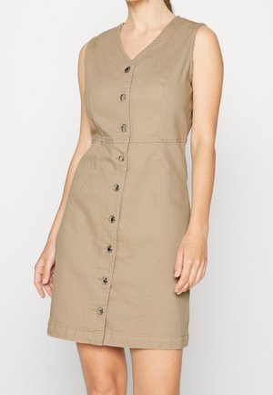 Denimové šaty - beige