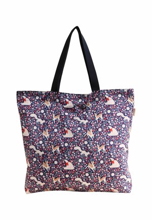 Tote bag - navy polar ditsy