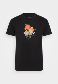 Obey Clothing BOUQUET - T-shirt estampada - black