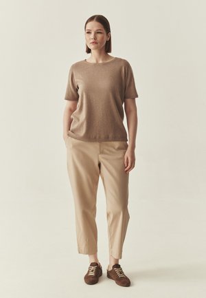 ARTICLE NAME HONI - T-shirt basic - light beige melange