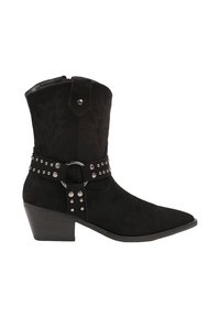 Super Mode Bottines de cowboy / motard - noir