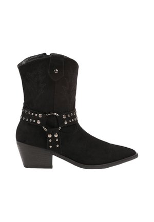 Bottines de cowboy / motard - noir