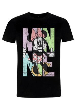 DISNEY CLASSIC MICKEY MINNIE NAME FILL - Print T-shirt - black
