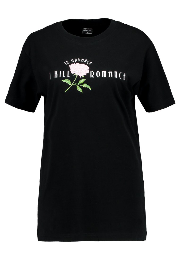 mister tee T-shirt print zwart