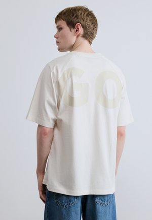 NALFTEE - T-Shirt print - open white