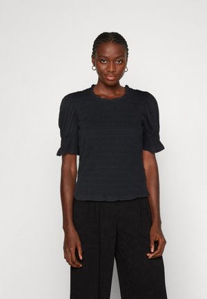 GAP SMOCKED - Blouse - black