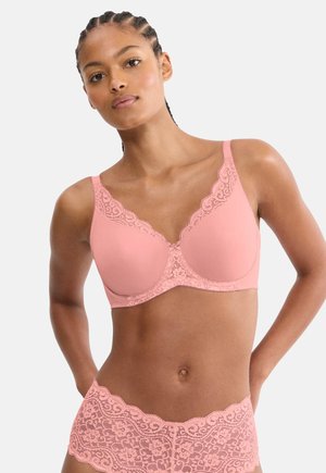AMOURETTE - Podprsenka bez kostíc - cherry rose