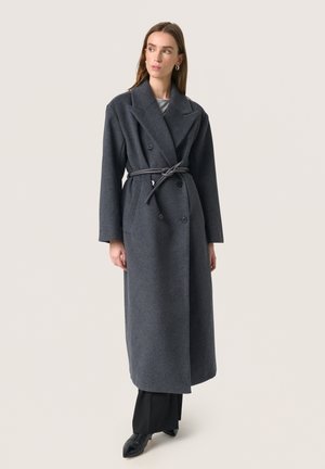Soaked in Luxury MAFALDA - Klasický kabát - dark grey melange