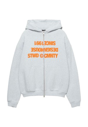 WITH PRINT - Sweatjakke - grey