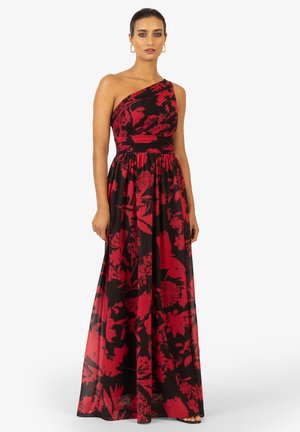 Maxi-jurk - schwarz rot