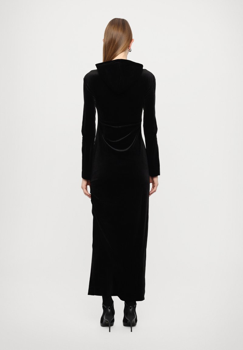 formal dress stores in trinidad Jones Crystal Hooded Dress – NARCES main image 1