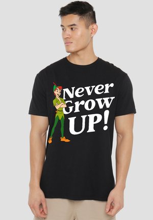 PETER PAN NEVER GROW UP - Print T-shirt - black