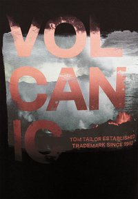 TOM TAILOR T-shirt estampada - black