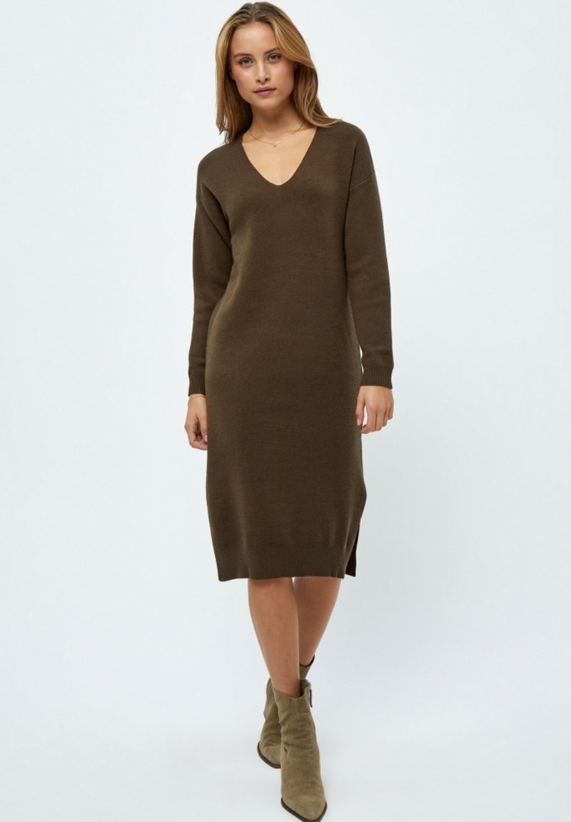 PEPPERCORN ROSALIA Jumper dress slate brown/mottled olive Zalando.ie