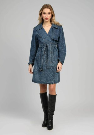 CALIPANTERA - Trench - denim panthere