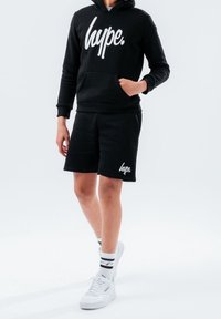 Hype SCRIPT - Felpa con cappuccio - black