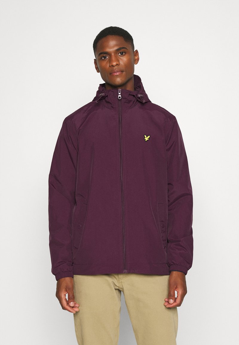 Lyle & Scott ZIP THROUGH JACKET - Giacca leggera - burgundy