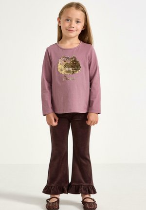 Lindex, LINDEX LONG-SLEEVED TOP WITH REVERSIBLE SEQUINS LINDEX - Langærmet T-shirt - dusty lilac